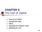 CHAPTER 9 The Cost of Capital