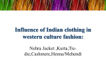 Influence of Indian clothing in western culture fashion