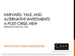 harvard, yale, and alternative investments: a post