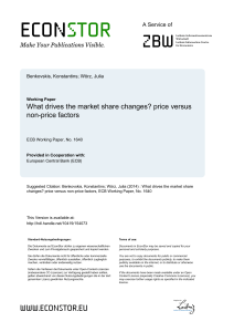 What drives the market share changes? price versus non