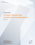 A lower neutral rate: causes and consequences