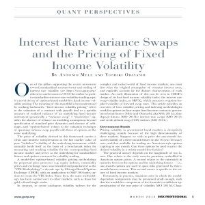 Interest Rate Variance Swaps and the Pricing of