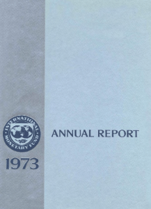 International Monetary Fund Annual Report 1973