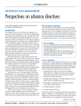 Perspectives on advance directives