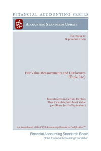 Fair Value Measurements and Disclosures (Topic 820)