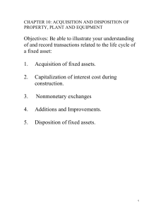 chapter 10: acquisition and disposition of