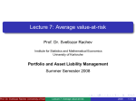 Lecture 7: Average value-at-risk