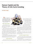 Human Capital and the Theory of Life-Cycle