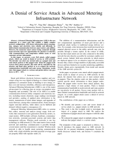 A Denial of Service Attack in Advanced Metering