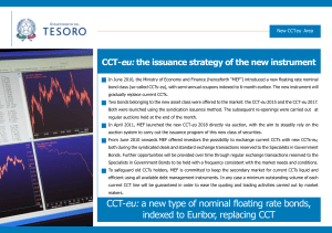 CCT-eu: a new type of nominal floating rate bonds, indexed to