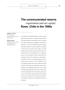 The unremunerated reserve requirement and net capital flows: Chile