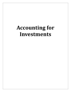 Chapter 10 Investments in Equity and Debt Securities