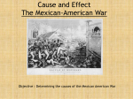 Causes of the Mexican American War
