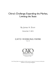 China`s Challenge: Expanding the Market, Limiting the State