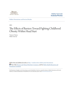 The Effects of Barriers Toward Fighting Childhood