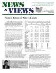 Nutrient Balance in Western Canada