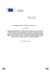 EUROPEAN COMMISSION Brussels, 14.7.2016 C(2016) 4390 final