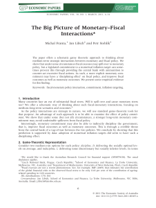 The Big Picture of Monetary–Fiscal Interactions