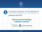 applied master program «financial analyst