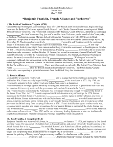 Benjamin Franklin, French Alliance and Yorktown
