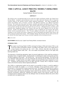 THE CAPITAL ASSET PRICING MODEL`S RISK