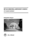 bryan memorial methodist church - City of Miami: Historic Preservation