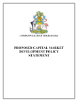 proposed capital market development policy statement