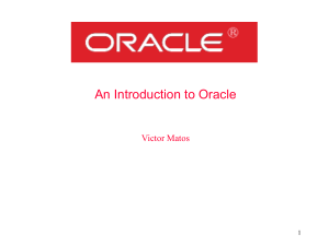 ORACLE: PL/SQL What is PL/SQL