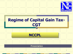 Regime of Capital Gain Tax