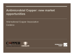 Antimicrobial Copper: new market opportunities
