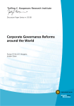 Corporate Governance Reforms around the World