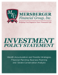 MFG Investment Policy - Mersberger Financial Group, Inc.