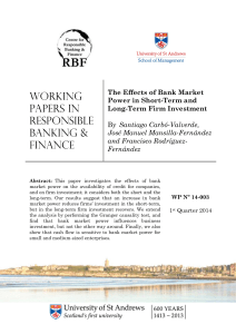 The Effects of Bank Market Power in Short-Term and Long