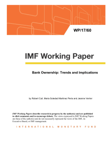 Bank Ownership: Trends and Implications, WP/17/60, March