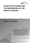 quantitative easing and the independence of the bank of england