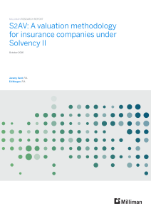 S2AV: A valuation methodology for insurance companies