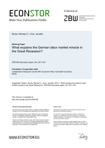 What explains the German labor market miracle in the Great