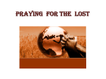 Praying For The Lost - New Testament Prayer