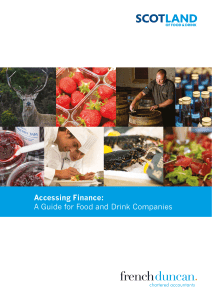 Accessing Finance: A Guide for Food and Drink Companies