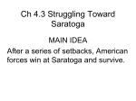 Ch 43 Struggling Toward Saratoga