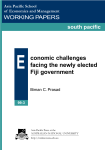 Economic challenges facing the newly elected Fiji government