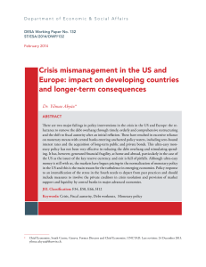 Crisis mismanagement in the US and Europe: impact on developing