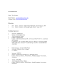 Curriculum Vitae - HCC Learning Web