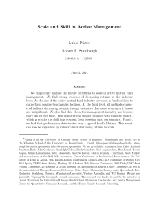 Scale and Skill in Active Management