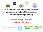 ADB Grant 0133-CAM: Public Financial Management in