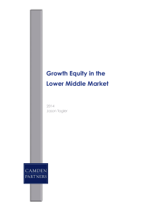 Growth Equity in the Lower Middle Market