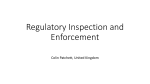 Regulatory Inspection and Enforcement