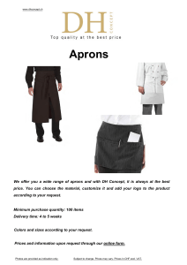 Aprons - DH CONCEPT