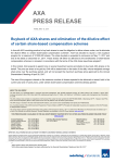 Buyback of AXA shares and elimination of the dilutive - axa