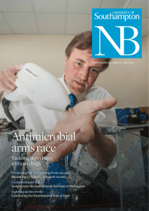 Antimicrobial arms race - University of Southampton